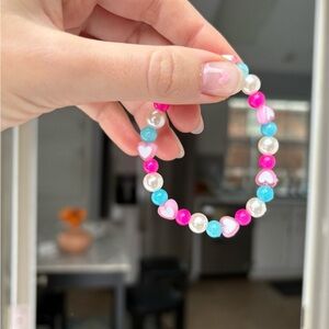 Colorful Heart Beaded Bracelet